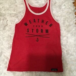Red Tank Top - Weather Your Storm